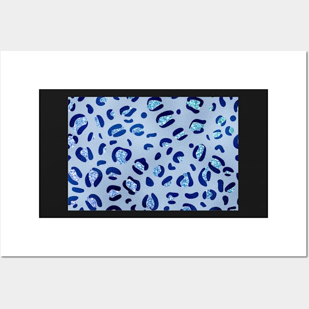 Blue shinny glitter Wall Art by Dawaly